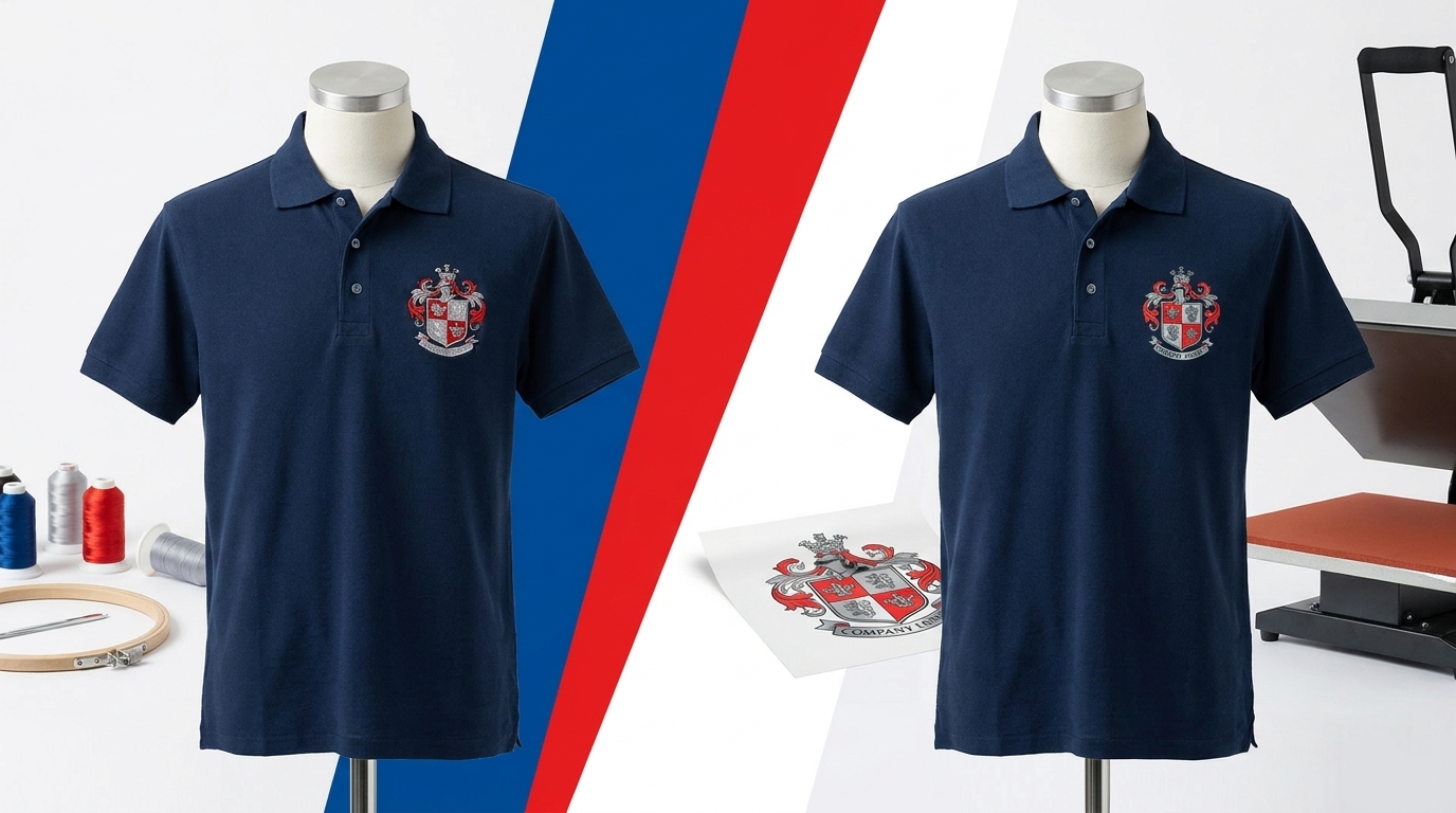 Confronto diretto: ricamo vs stampa DTF per divise e workwear