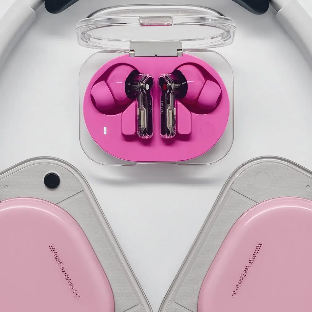 Pink. w/ Ear (3a) + Headphone (a).