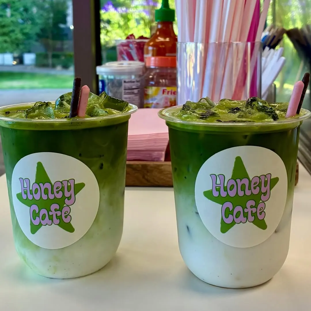 Anything for you guys☺️ #matcha #honeycafe #smallbusiness #honeygurl